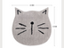 Carpet one generation flocking ins Nordic cartoon cat bathroom absorbent mat home entrance living room mat - Minihomy