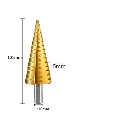 Pagoda drill bit universal metal reaming stainless steel special hole opener - Minihomy