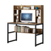 Computer Desk With Bookshelf 47-inch Home Office Desk Space-Saving Design - Minihomy