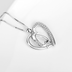 Penguin Necklace Sterling Silver Cubic Zirconia Heart Shape Penguin Gifts for Women Girls