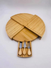 Bamboo Drawer Cheese Knife Bread Fruit Snack Plate - Minihomy