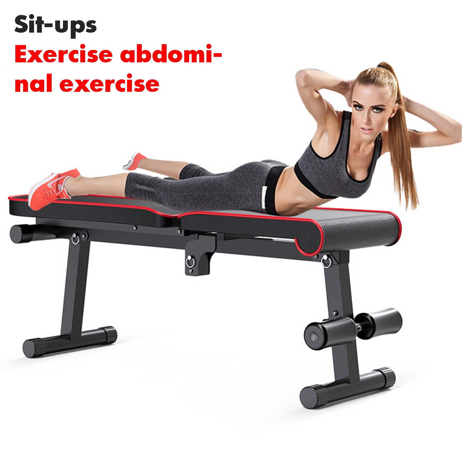 Multifunctional Adjustable Supine Board Fitness Equipment Folding Dumbbell Bench