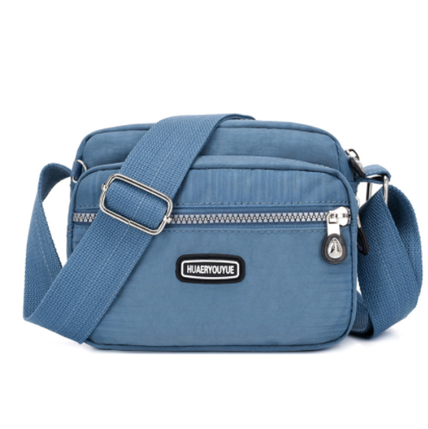 Messenger Bag Small Square Simple And Versatile Nylon Multi Compartment - Minihomy