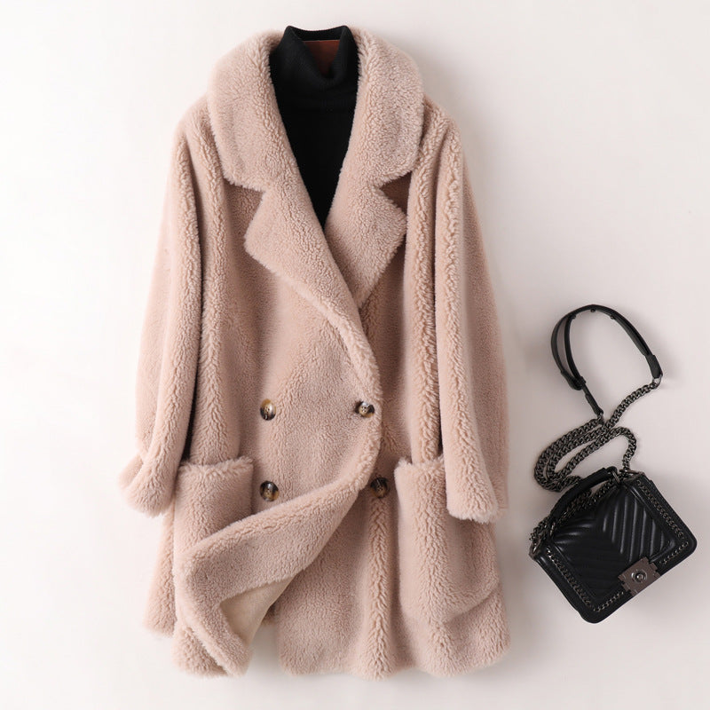 Women's Mid-length Loose Wool Coat