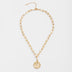 Queen Gold Coin Pendant Fashion Clavicle Chain - Minihomy