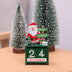 Christmas wooden calendar decorations - Minihomy