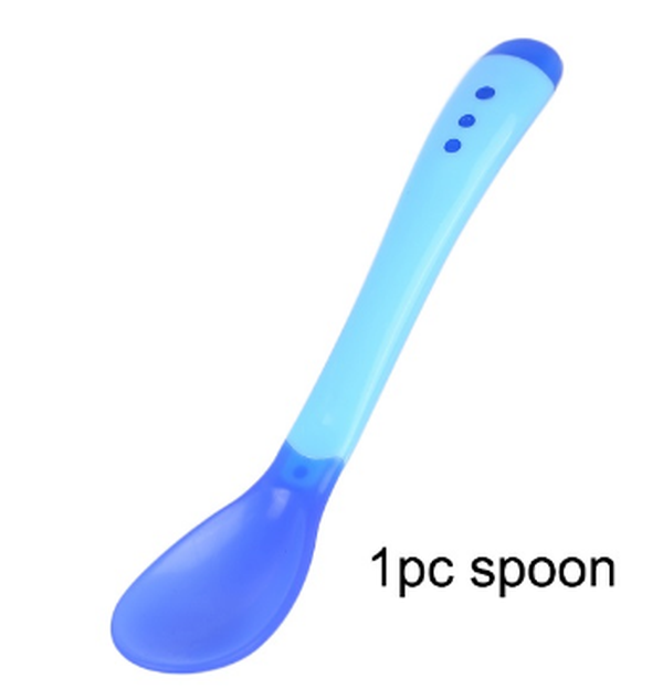 1pc/3Pcs/set Baby Tableware Dinnerware Suction Bowl with Temperature Sensing Spoon baby food Baby Feeding Bowls dishes - Minihomy