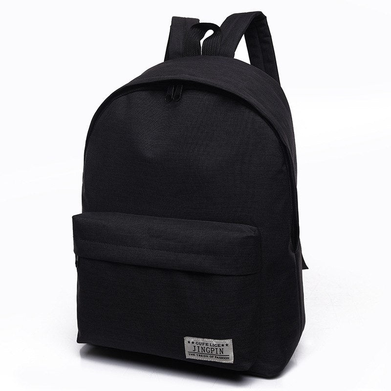 Canvas Men women Backpack College Students High Middle School Bags