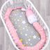 Crib bed surrounded by cotton four seasons universal children anti-collision summer breathable elliptical bed baby