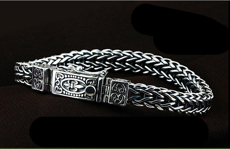 925 Silver Bracelet Men's Vintage Thai Silver Original bracelet - Minihomy