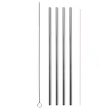 Colourful Reusable Stainless Steel Straws - Minihomy