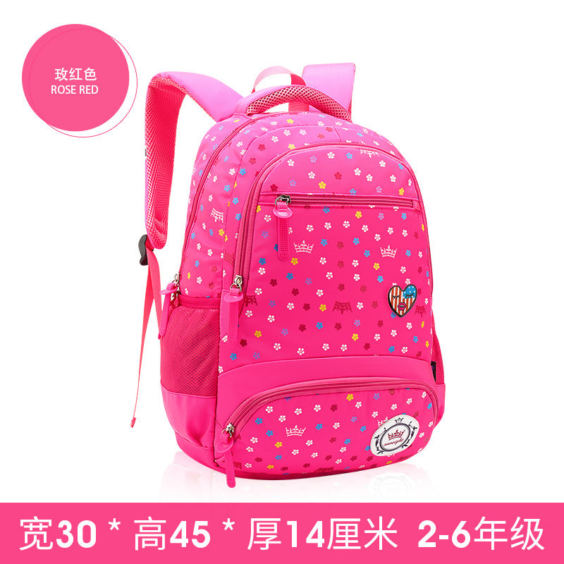 A primary schoolboy and children's schoolbag girl 2-6 grade  knapsack Korean shoulder Princess bag super light weight loss - Minihomy