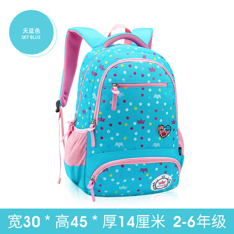 A primary schoolboy and children's schoolbag girl 2-6 grade  knapsack Korean shoulder Princess bag super light weight loss - Minihomy