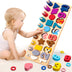 Number puzzle logarithmic board building blocks - Minihomy