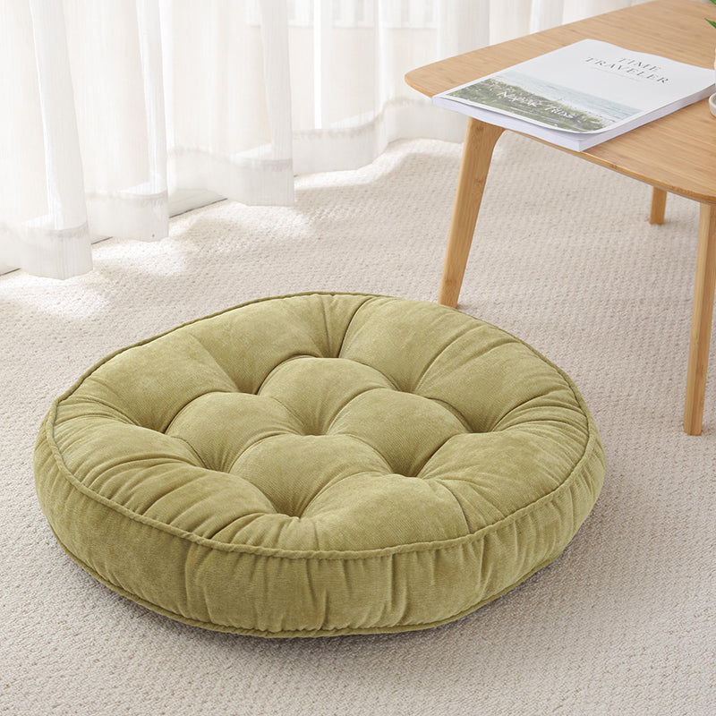 Corduroy solid color padded cushion - Minihomy