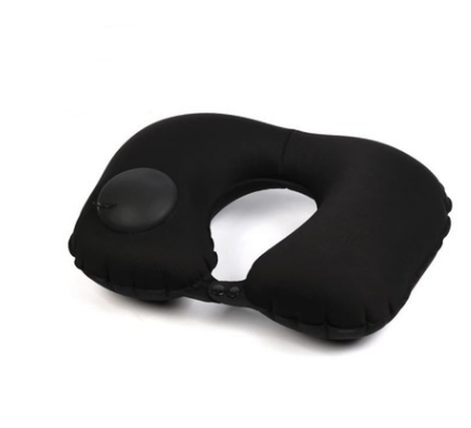 Portable U-Shape Inflatable Travel Pillow Car Head Rest Air Cushion For Travel Office Nap Head Rest Air Cushion Neck Pillow - Minihomy