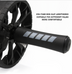 Fitness Equipment Muscle Abdominal Roller with Mat - Minihomy