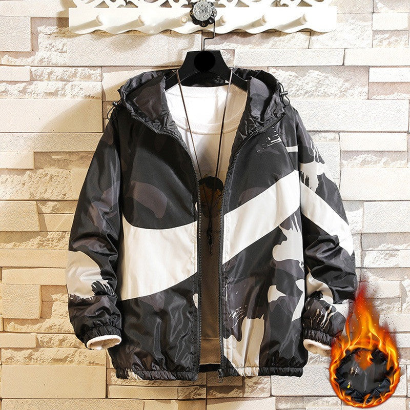 Cotton Jacket Men's Jacket Plus Cotton Casual Jacket