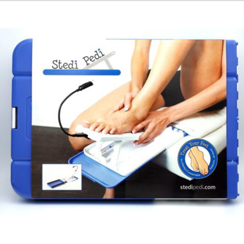 Lamped manicure support artifact professional pedicure nail plate