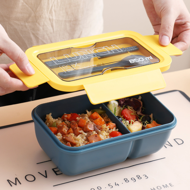 New Japanese-style Single-layer Rectangular Student Lunch Box