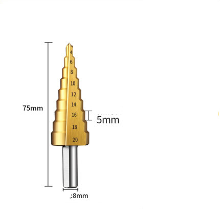 Pagoda drill bit universal metal reaming stainless steel special hole opener - Minihomy