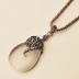 Vintage opal necklace women