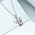 Sterling Silver Elephant Heart Pendant Necklace for Women Jewelry Gifts