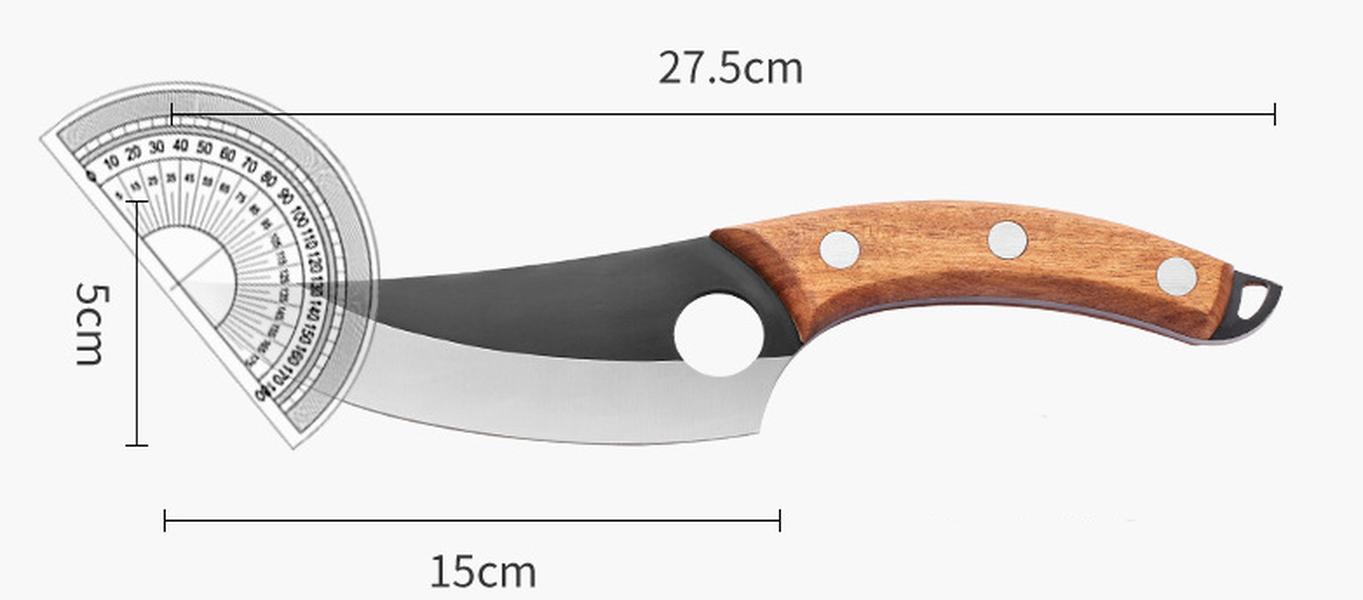 Kitchen Knife Meat Cleaver Slaughtering Butcher Knife Chopping Boning Knife Raw Fish Filleting Cooking Tool - Minihomy