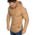 Men Hoodie Sweatshirt Casual Long Sleeve Slim Tops Gym T-shir - Minihomy