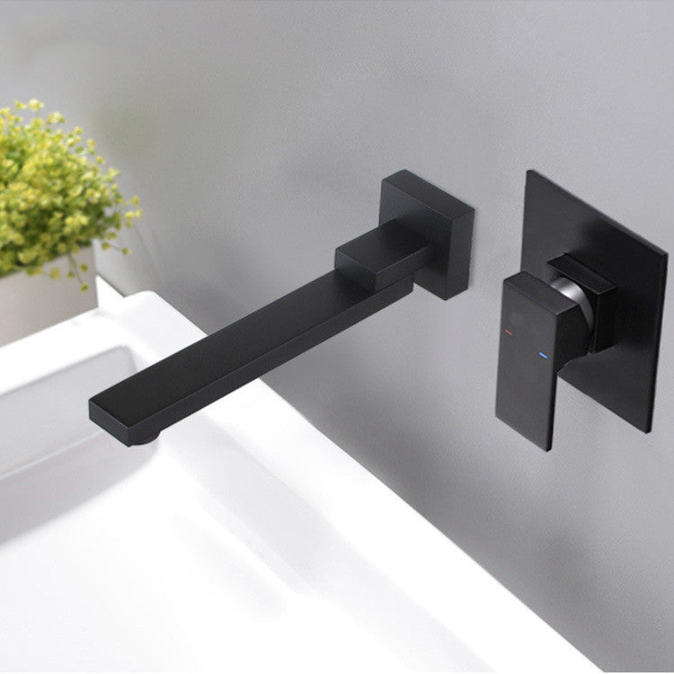 Built-in Box Into The Wall Type Basin Hot And Cold Water Faucet Rotation - Minihomy