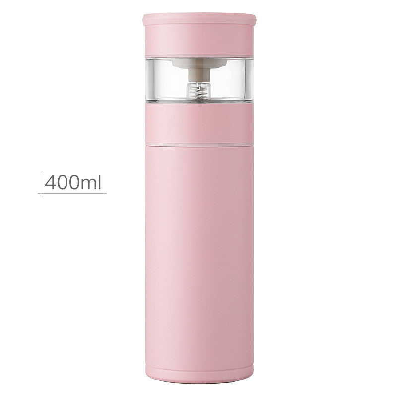 Separation Stainless Steel One-key Tea-water Separation Tea Cup