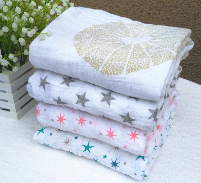 Cotton gauze baby blanket - Minihomy