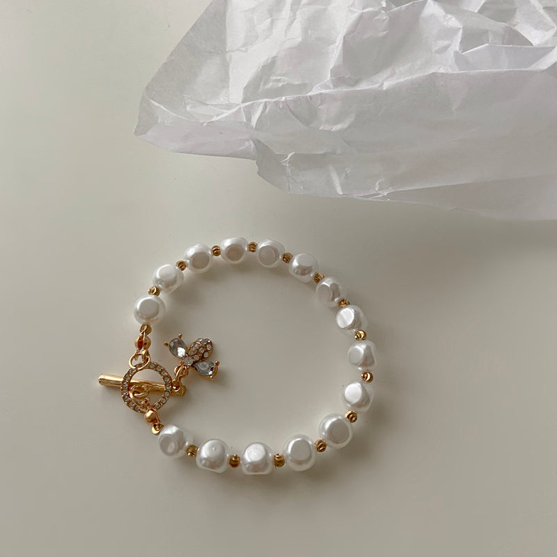 Natural Stone Pearl Pendant Bracelet For Woman - Minihomy