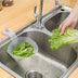 Self-standing drain sink leftovers soup strainer sink