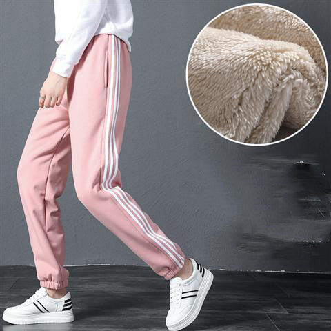 Women's plus fleece padded sweatpants