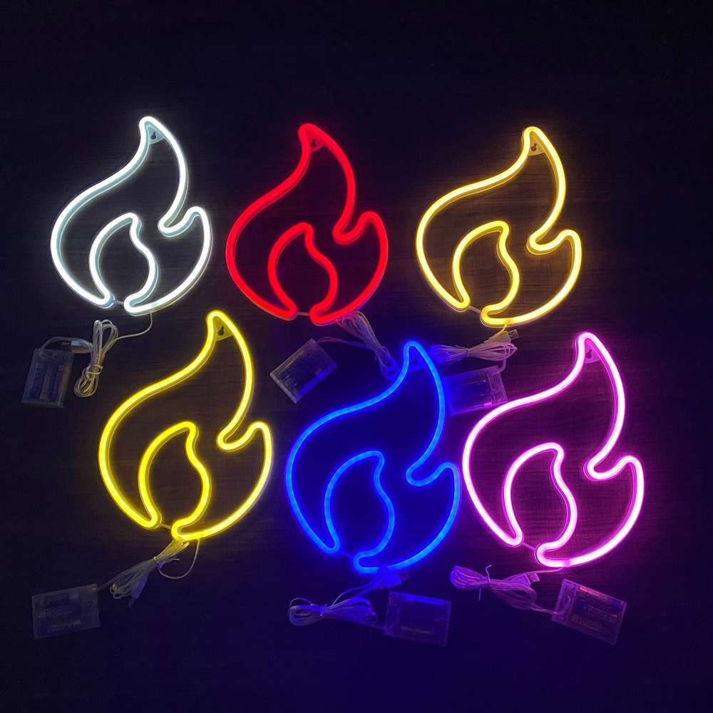 Neon LED Flame Light Creative Ins Net Red Room Lights - Minihomy