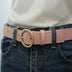 Alloy versatile round buckle belt - Minihomy