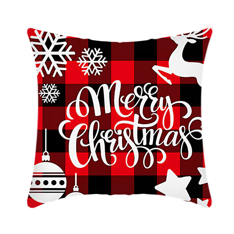 Merry Christmas Cushion Cover Sofa Pillow Cover Home Decor Pillowcase Christmas Decoration - Minihomy