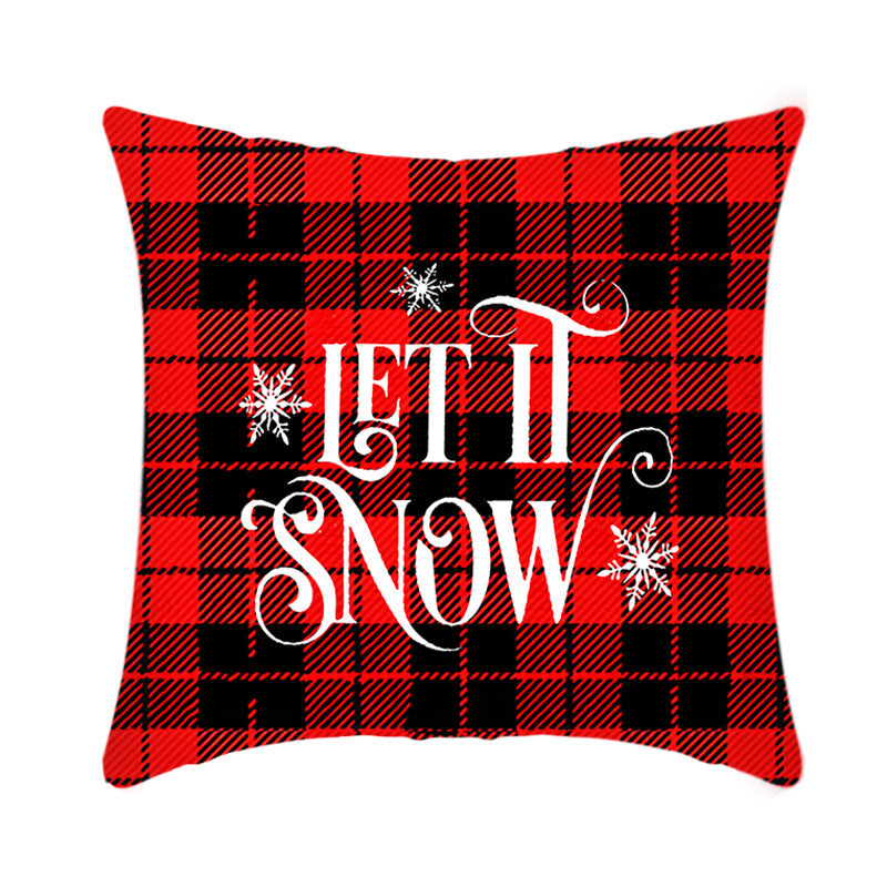 Merry Christmas Cushion Cover Sofa Pillow Cover Home Decor Pillowcase Christmas Decoration - Minihomy