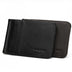 Man of men's wallet short casual embossed wallet ultra-thin mini metal clip PU leather wallet card package.