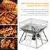 Portable Stainless Steel BBQ Grill Non-stick Surface Folding Barbecue Grill Outdoor Camping Picnic Tool - Minihomy