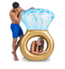 Diamond ring swim ring water inflatable adult floating net red photo props travel photography swimming pool floating mattress - Minihomy