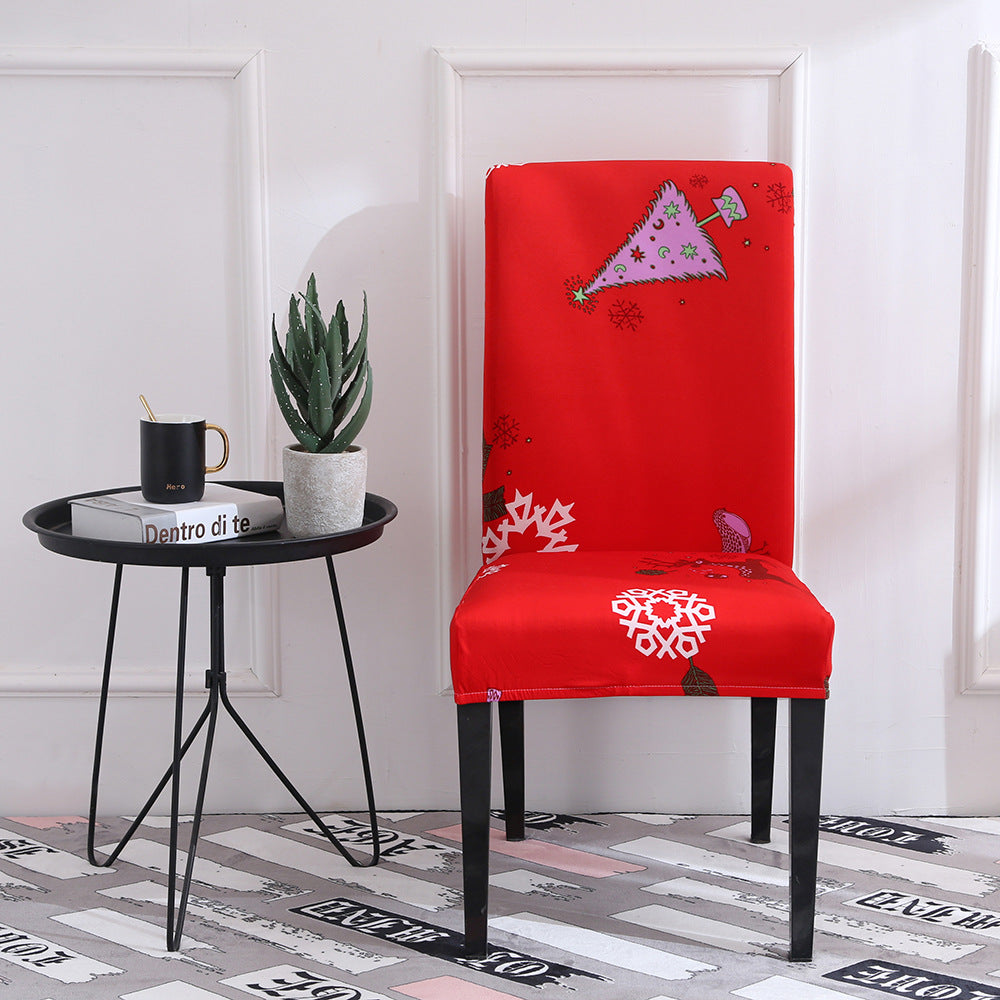 Christmas universal elastic chair cover - Minihomy