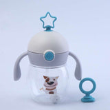 Infant high-end cup antenna baby straw cup learn to drink cup anti-fall