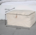 Thick canvas storage box clothes finishing storage bag with cover zipper quilt storage bag