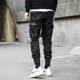 Joggers Cargo Pants for Men Casual Hip Hop Hit Color Pocket Male Trousers - Minihomy