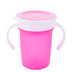 Leak Proof Silicone Baby Drinking Cup 360 Degree Rotating Magic Child Water Bottle With Double Handle Flip Lid Copos