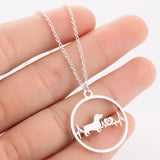 Pet Dog Footprints Paw Necklace - Minihomy