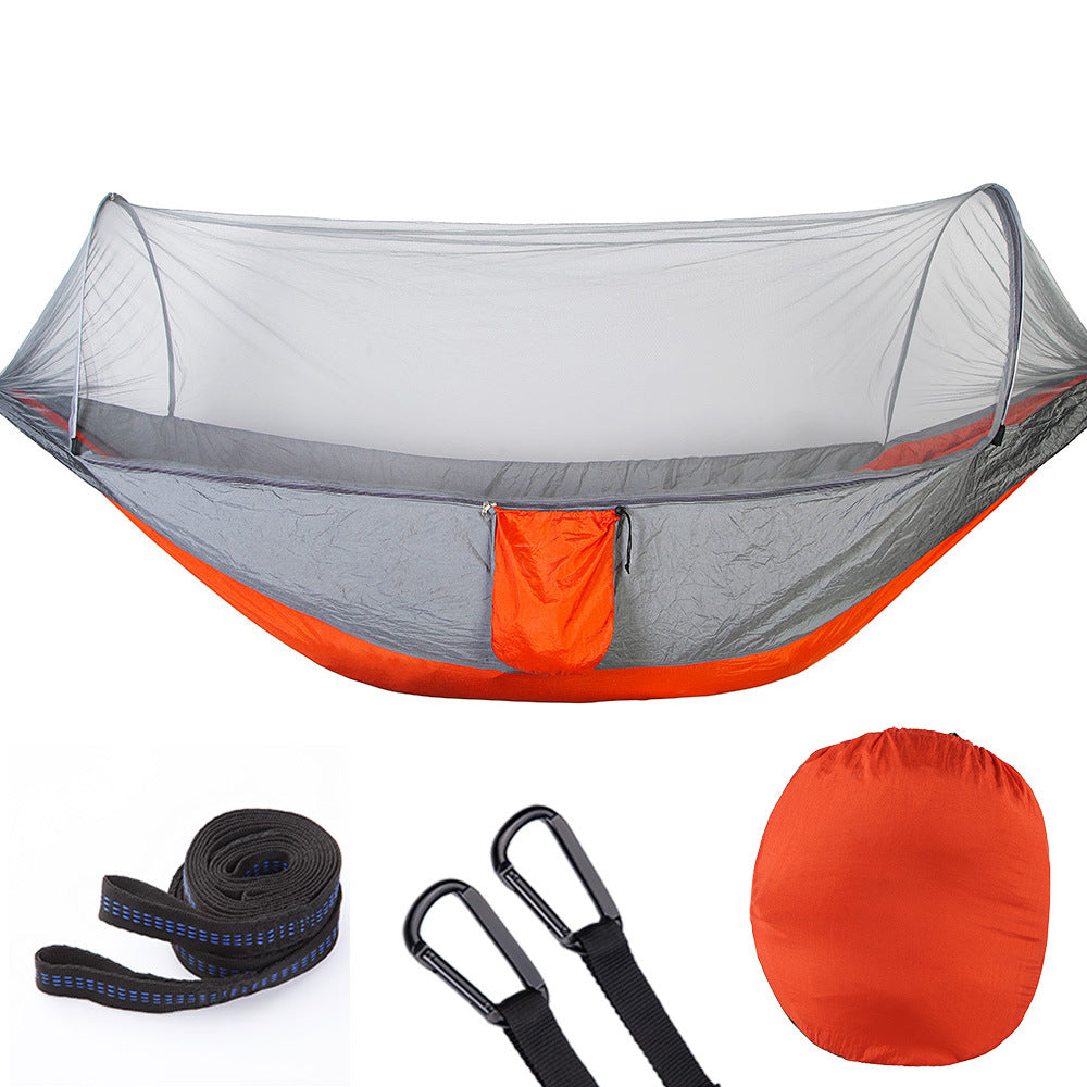 Fully Automatic Quick Opening Hammock With Mosquito Net - Minihomy