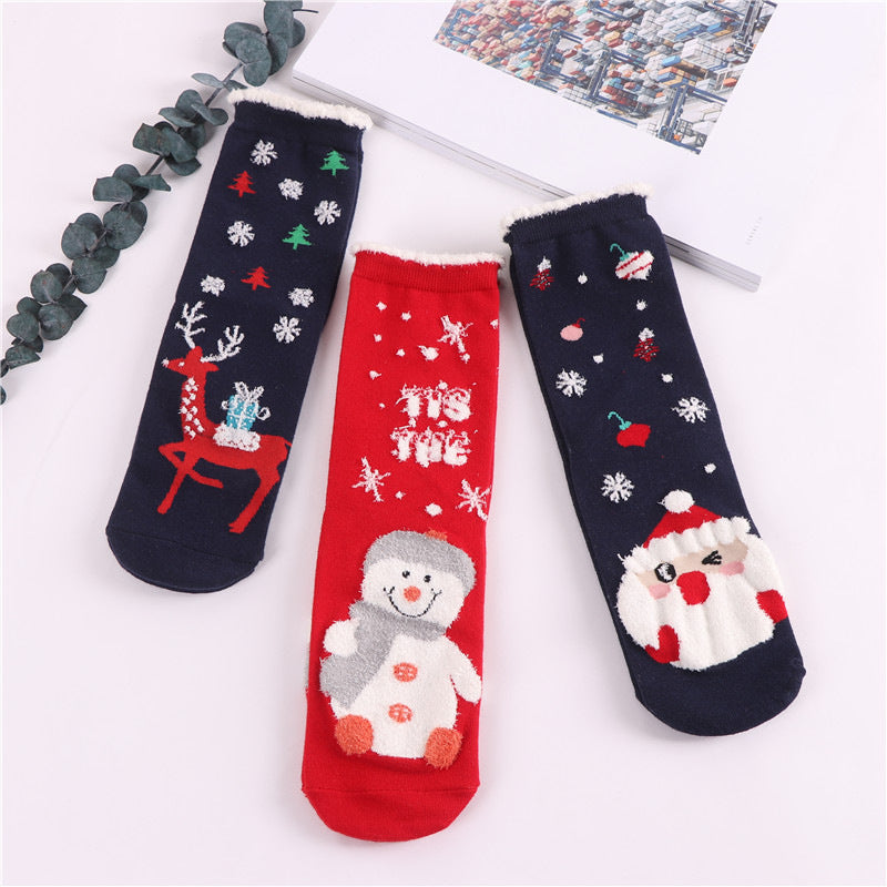 Cute Santa Claus Christmas Socks for Holiday Fun